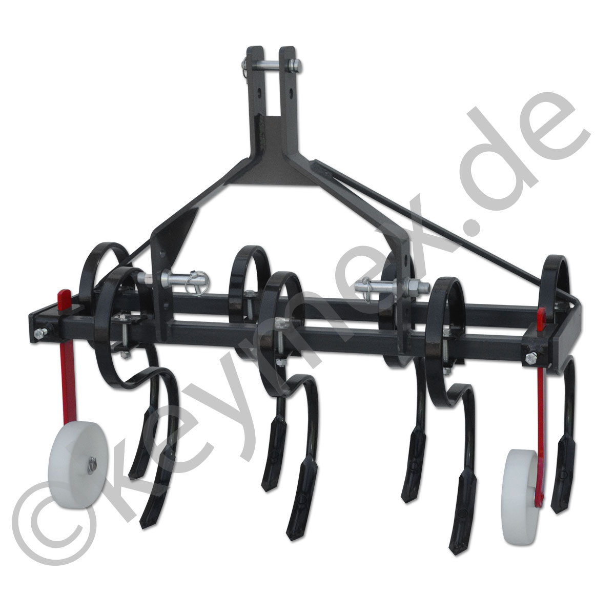 Hackrahmen Keymex 1,05 m mit 7 Zinken und 1 Radpaar-image